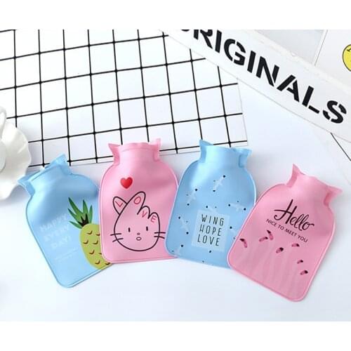 Household Cute Hot Water Bottle Warm Belly Treasure Cartoon Hand Warmer Filled Mini Explosion-proof Portable Hot Water Bags