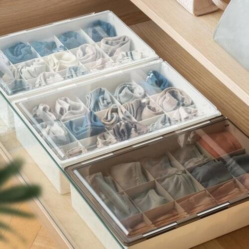 Storage Case Under-desk 15 Cavacity Dormitory closet organizer Plastic Wardrobe foldable drawer organizer Storage Box for Home