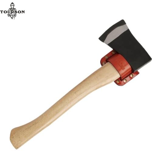 Tourbon Genuine Leather Hammer Hatchet Holder Axe Holster Tools Pouch for Belt
