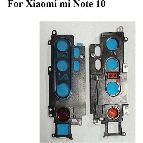 For Xiaomi mi Note 10 Rear Back Camera Glass Lens +Camera Cover Circle Housing Parts Xiao mi Note test good Note10