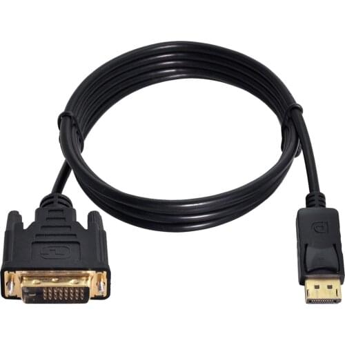 DP DisplayPort Display Port to DVI Single Link Digital Converter Cable 6ft 1080p