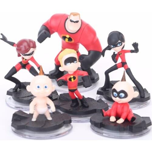 Disney The Incredibles 2 Action Figure Disney Movie Super Man PVC Model Children Kids Toys Collection for Birthday Gift