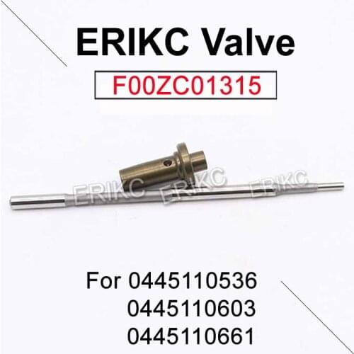 ERIKC Diesel Injector 518 519 Valve Cap F00VC01502 F00VC01517 Valve Set For Bosch 0445110369 SEAT SKODA 03L130277J DLLA162P2160