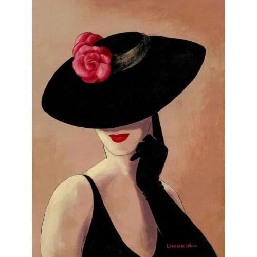Beautiful oil paintings woman Lady in rose oil on canvas High quality hand-painted