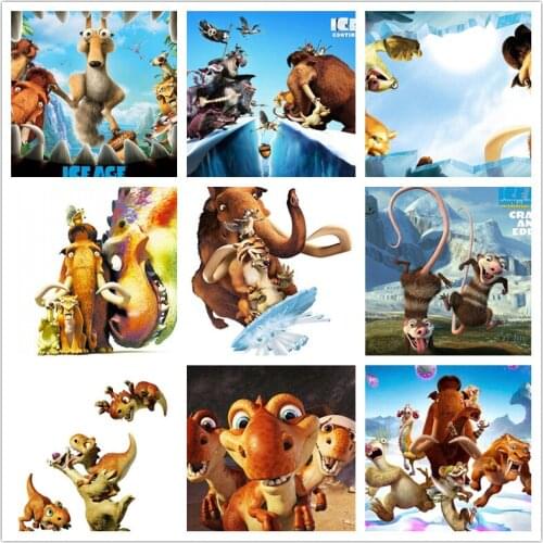 2021 DIY Diamond Painting Disney Cartoon Ice Age Animal Series Square Round Embroidery Mosaic Set Cross Stitch Home Decoration G