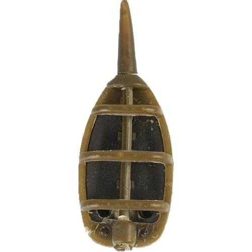 Flat Swim Feeders Inline Method Feeders Carp Fishing Fishing Fishing River Float Pond Tool Feed Holder Tackle Feeder Bait X2G3