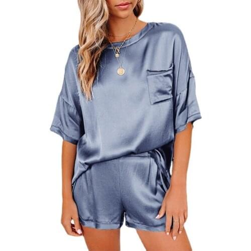 Summer Home Style Two Pieces Sets Women Casual Loose O Neck T Shirt Shorts Pants Suits Female Irregularity Shorts Sets Tracksuit