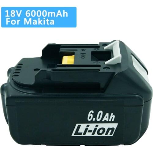 1/2/3pcs 18V 6.0Ah BL1860 Replacement Battery for Makita Lithium BL1860B BL1850 BL1840 BL1830 BL1815 LXT400 Cordless Power Tool