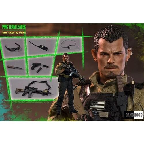 1/6 PMC Team Leader Full Set Action Figure 12'' Male Soldier Model Toys For Collection Boys Gifts