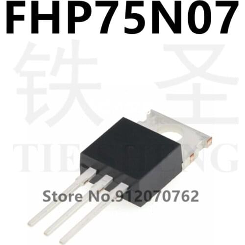 10PCS/LOT New original FHP75N07 75N07 75A 70V TO-220