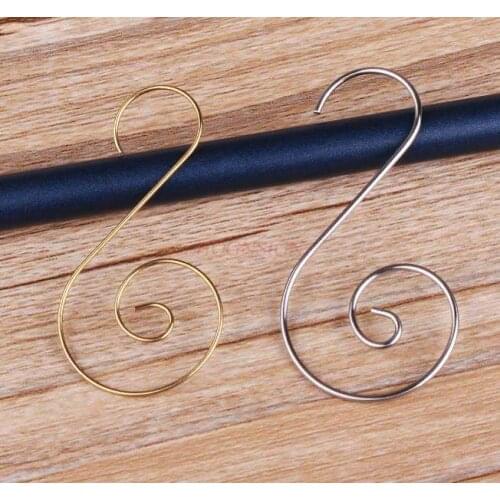 12pcs Golden Hook Business Card Hook Shu Dog Barks Clips Shopping Hook Photo Hook