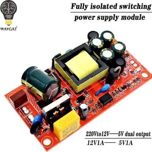 12V 1A / 5V1A fully isolated switching power supply module / 220V turn 12V 5V dual output / AC-DC module