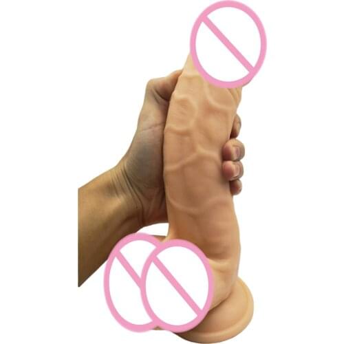 26*5.5CM Big Huge Dildo Female Masturbation Giant Anal Dildos Super Large Realistic Soft Dildo Sucker Penis Sex Toy For Women