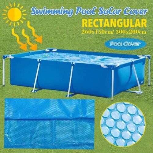 300x200cm Solar Tarpaulin Swimming Pool Sunblock UV Protection Cover PE Bubble Insulation Film Pool Mat Cover For The Pool Hot