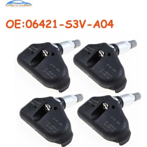4 pcs/lot Car 06421-S3V-A04 06421S3VA04 For Honda MDX RL TL Odyssey Ridgeline TPMS Sensor Tire Pressure Monitoring System 315MHZ