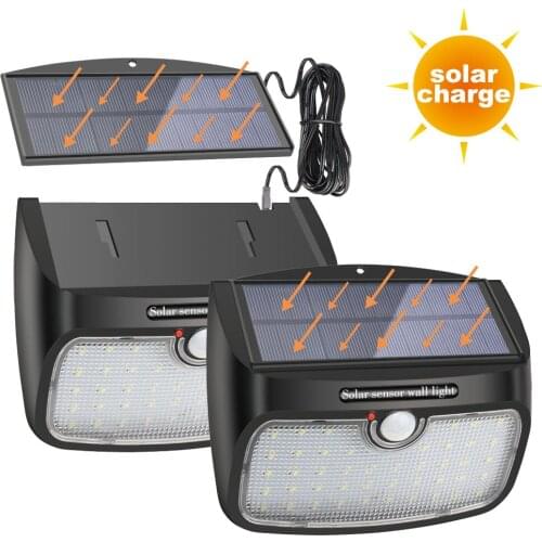 48 LED Detachable Solar Light Motion Sensor Outdoor Solar Lamp Led Wall Lamps Waterproof Path Yard Garden Security Night Lights
