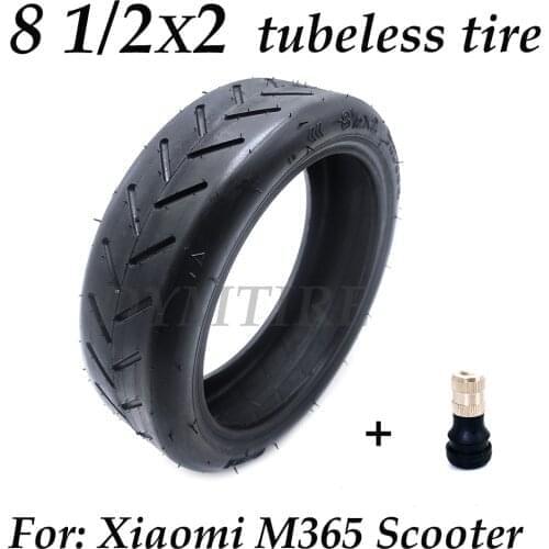 8 1/2x2 Tubeless Tire for Xiaomi M365 Series Electric Scooter 8.5 Inch Vacuum Tyre Modification Parts