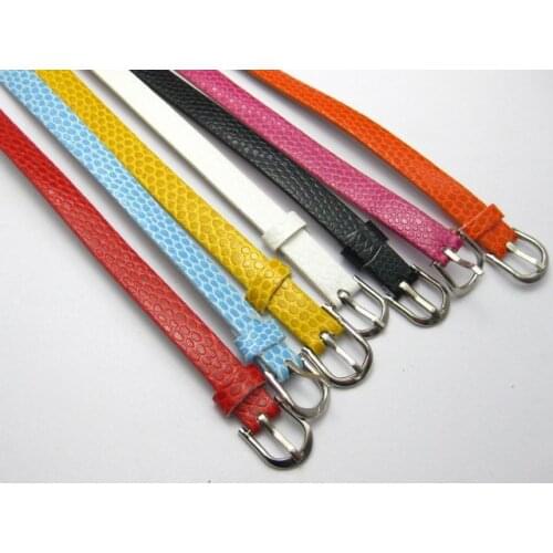 20 Mixed Colour Leatherette Bracelet Wristband WatchBand Fit 8mm Slide Charm