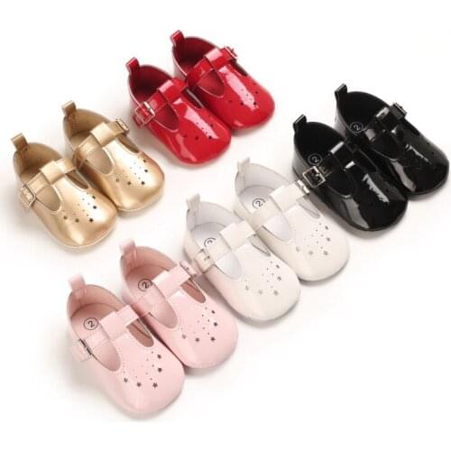 New Summer Baby Shoes 2021 Fashion PU Sweet Infant Girls Sandals Toddler Baby Breathable Hollow Out Shoes