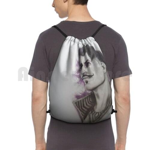 Dorian Pavus-Dragon Age Inquisition Backpack Drawstring Bags Gym Bag Waterproof Dorian Pavus Dragon Age Inquisition