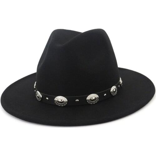 Fedora Hat Autumn Men Women felt top hat Felt Hats Men Fashion Top Jazz Hat Fedoras Chapeau Sombrero HF78
