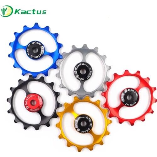 KACTUS 12T 14T Jockey Wheels Aluminum Alloy Japan Import Steel Ball Bearings Bike Bicycle Rear Derailleur Pulley Jockey Wheels
