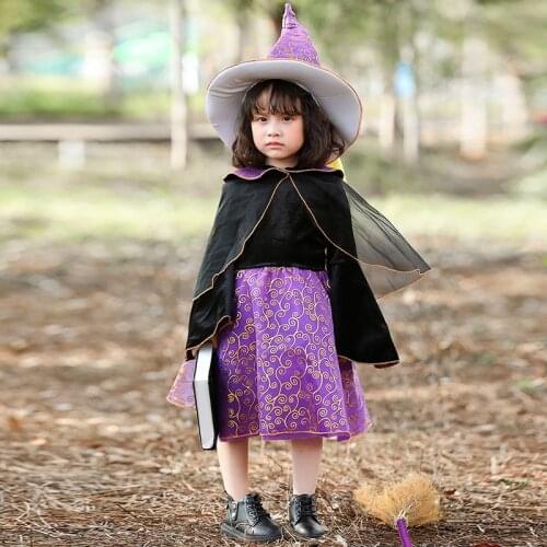 Umorden Fantasia Purim Halloween Costumes for Girls Kids Child Little Witch Girl Costume Cosplay Birthday Party Dress Disfraces