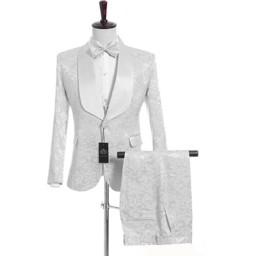 Handsome Groomsmen Wool blend Groom Tuxedos Mens Wedding Dress Man Jacket Blazer Prom Dinner (Jacket+Pants+Tie+Vest) A12