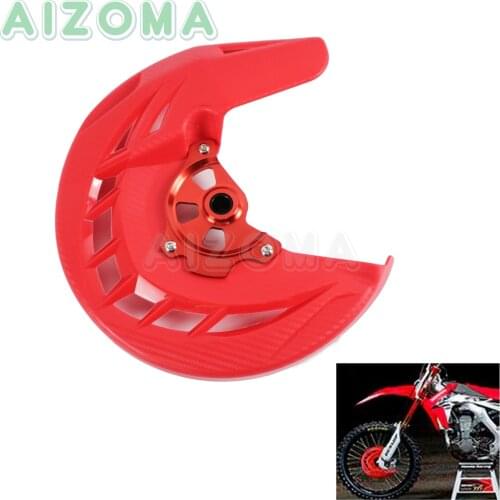 Dirt Bike Red X-Brake Front Brake Disc Rotor Guard Cover Protector for Honda CRF 250 L/M CRF250L CRF250M 2012-2016