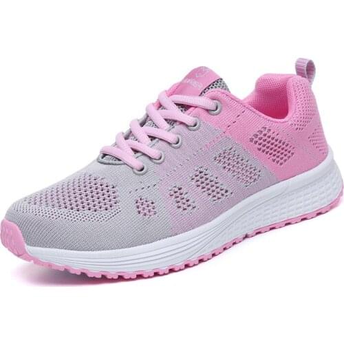 Flying Woven Mesh Womens Shoes Sports Shoes Flat Running Shoes Sports Shoes 2021 Spring And Autumn New