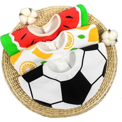360 Degree Baby Feeding Bib Saliva Towel 4 Layer Fruit Cartoon Cute bib Waterproof Anti-dirty Girls Boys Infant Bibs