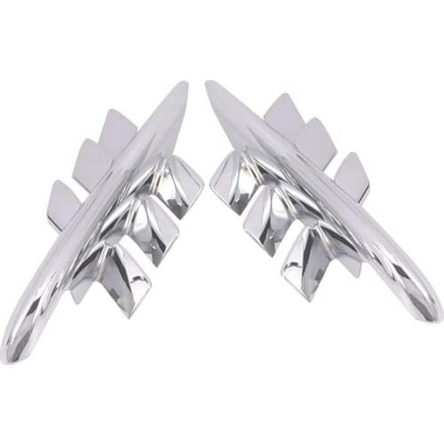 Motorcycle Chrome Shark Gills Fairing Accents for Honda Goldwing GL1800 GL 1800 2001-2010