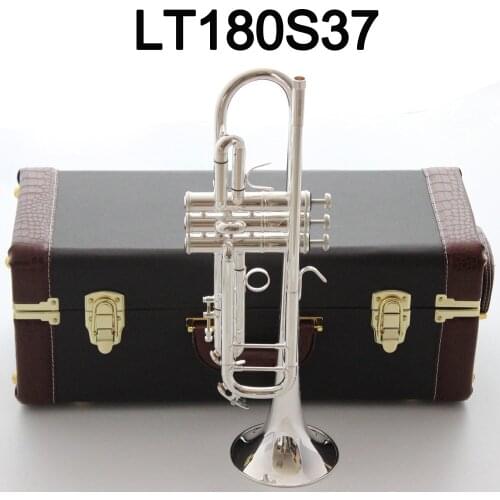 New De Xin Bb Trumpet LT180S37 Silver Plated Music Instruments Profesional Trumpets Student Included Case Mouthpiece Accessories