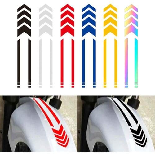 Pesonalized Motorcycle Mudguard Car Sticker Reflective Arrow Line Warning Sticker Electric Car Vinyl Decal Sticker