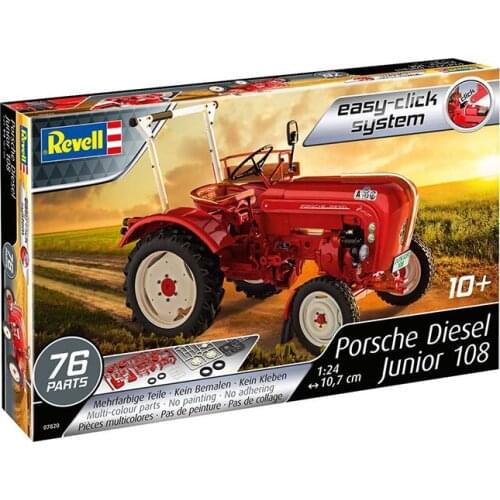 Revell plastic assembly car model 1/24 scale Germany Porsche Junior 108 tractor adult collection DIY assembly kit 07820