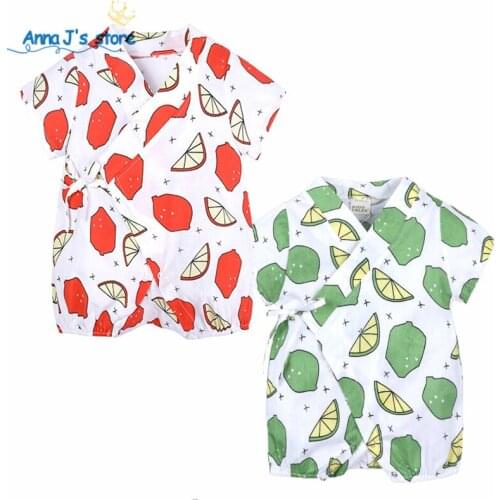 Ppy-336 New Floral Japanese Kids clothes Kimono Summer Baby clothing Girl Boy Rompers Newborn Casual Tracksuit Infants Jumpsuits