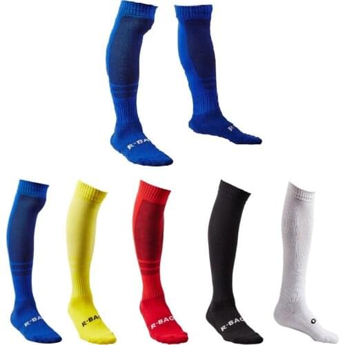 R-BAO 1Pair Cotton Mens Sport Socks Durable Long Soccer Training Socks Football Basketball Breathable Anti-Slip Over Knee Socks