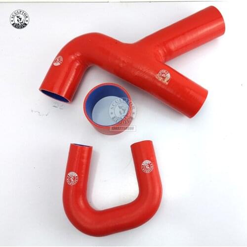 Silicone Intercooler Y Pipe Hose For SUBARU IMPREZA GC8 EJ20 STI WRX UK MK5-6 (3PCS) red/blue/black
