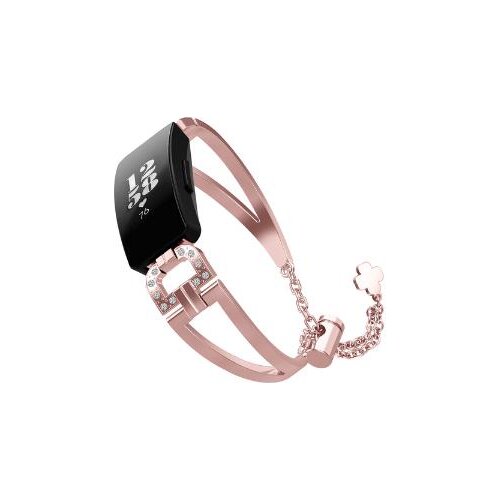 Compatible with Fit bit Inspire HR Bands/Fit bit Inspire Band, Jewelry Inspire Band Women Metal Strap with Bling Stone Replaceme