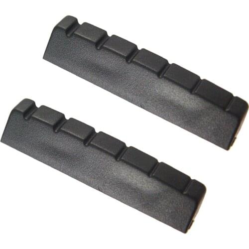 Tooyful 2 Pieces 6 String Guitar Slotted Nuts for Left Handed Acoustic Guitar Parts
