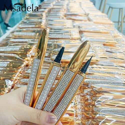 Magic Self-adhesive Liquid Eyeliner Pen Waterproof Eye Liner Pen Lash Glue Pen 2 in 1 Lashes Adhesive Eyeliner Makeup Cosmetic