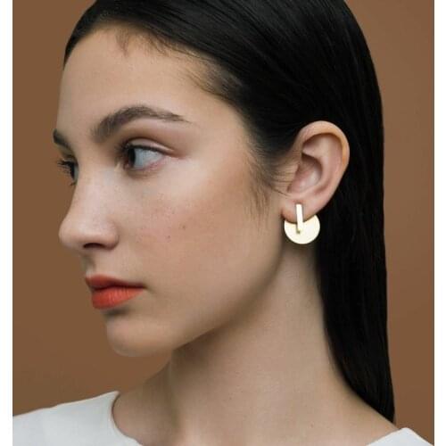 Fashion Jewelry 2021 Round Earrings for Women Boho Cute Hoop Stud Earrings Trendy Jewelry Wholesale Kolczyki Pendientes