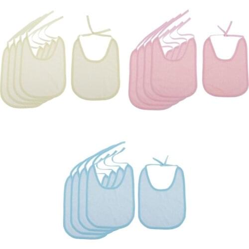 15 Pcs Adult Disability Bib Mealtime Cloth Protector Apron Waterproof