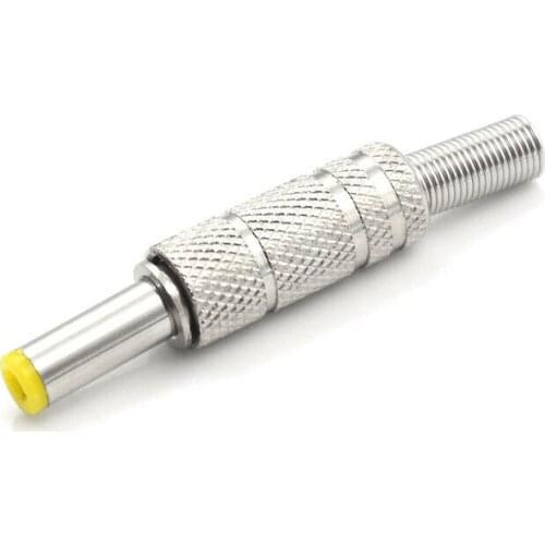 2pc Metal 5.5x2.1mm DC Power Male Plug Jack Adapter Connector