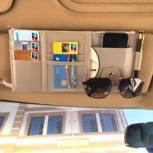 2018 NEW Multifunctional sun visor storage clip For TOYOTA RAV4 C-HR COROLLA CROWN REIZ PRIUS COROLLA VIOS LAND CRUISER PRADO