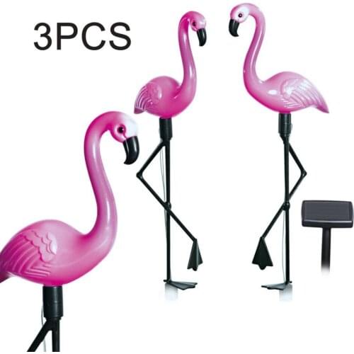 3pcs LED Solar Garden Light Flamingo Lawn Lamp Waterproof Solar Led Lights Outdoor For Garden Decoration Parties