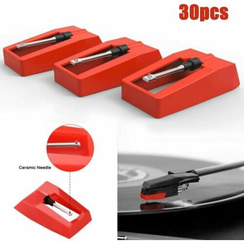 30pcs 2021 Diamond Replacement Stylus Record Player Needle For LP Vinyl Player Phonograph Records Gramophone Accessories