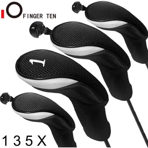 3 Pack Durable Golf Wood Head Covers Driver Fairway Hybrid Headcovers Long Neck Sports Putter Fit All Wood Clubs Target Sticker