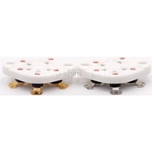 4Pcs new 5pin tube GZC5 sockets ceramic base 300B,2A3