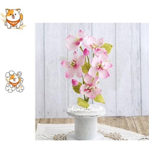 5PCS Flower Series Metal Cutting Dies Scrapbooking Stencil Decorative Craft Embossing Die Cuts Card Making New Dies For 2019